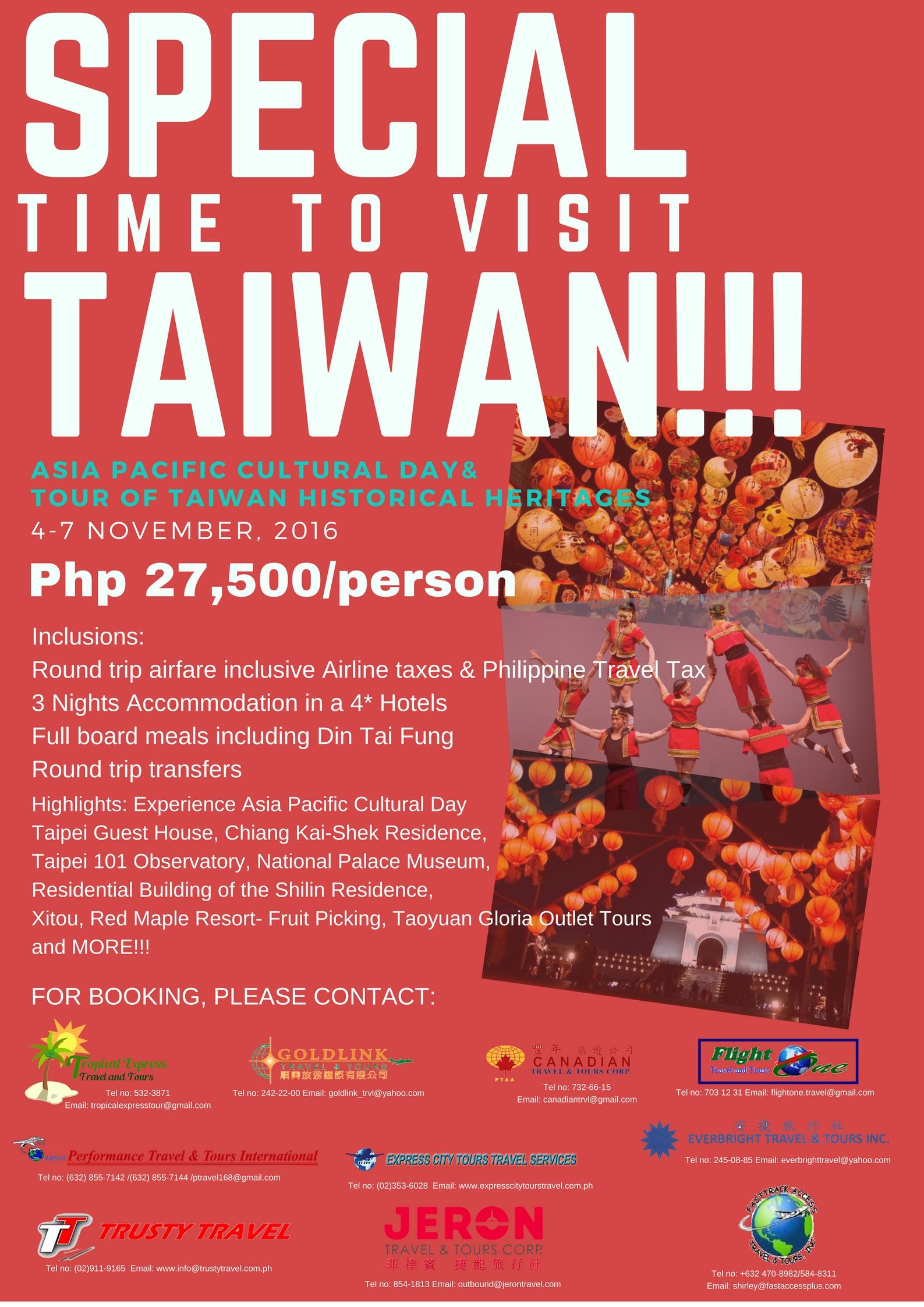 how to visit taiwan from philippines