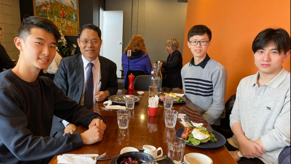 Executive Director Dr Aaron Chen visits Otago University Taiwanese Student Association.
