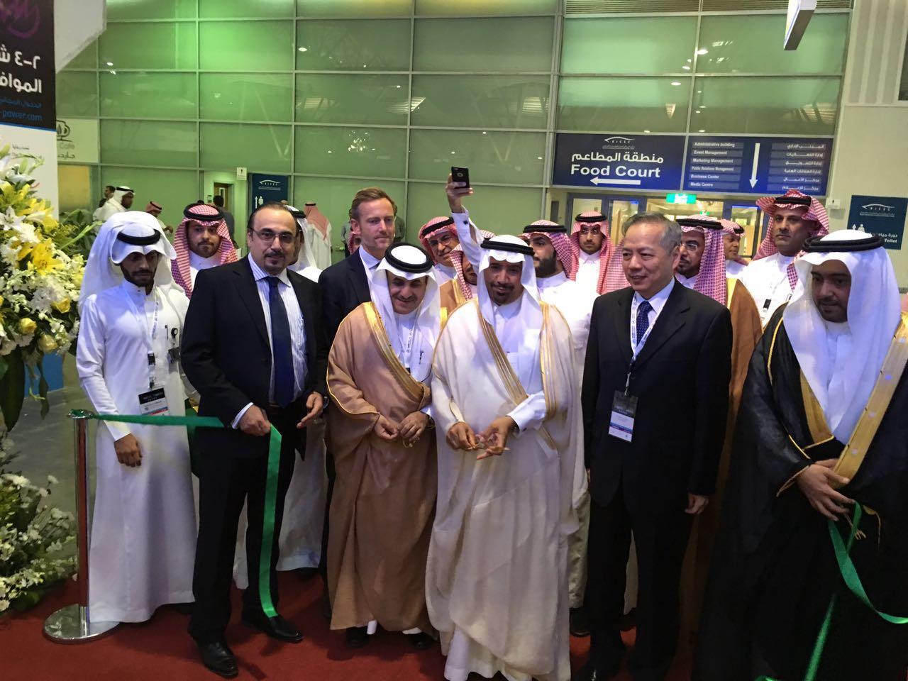 H.E. Amb. Abdulhameed Ma attends the inauguration ceremony for the Saudi Power 2016 exhibition