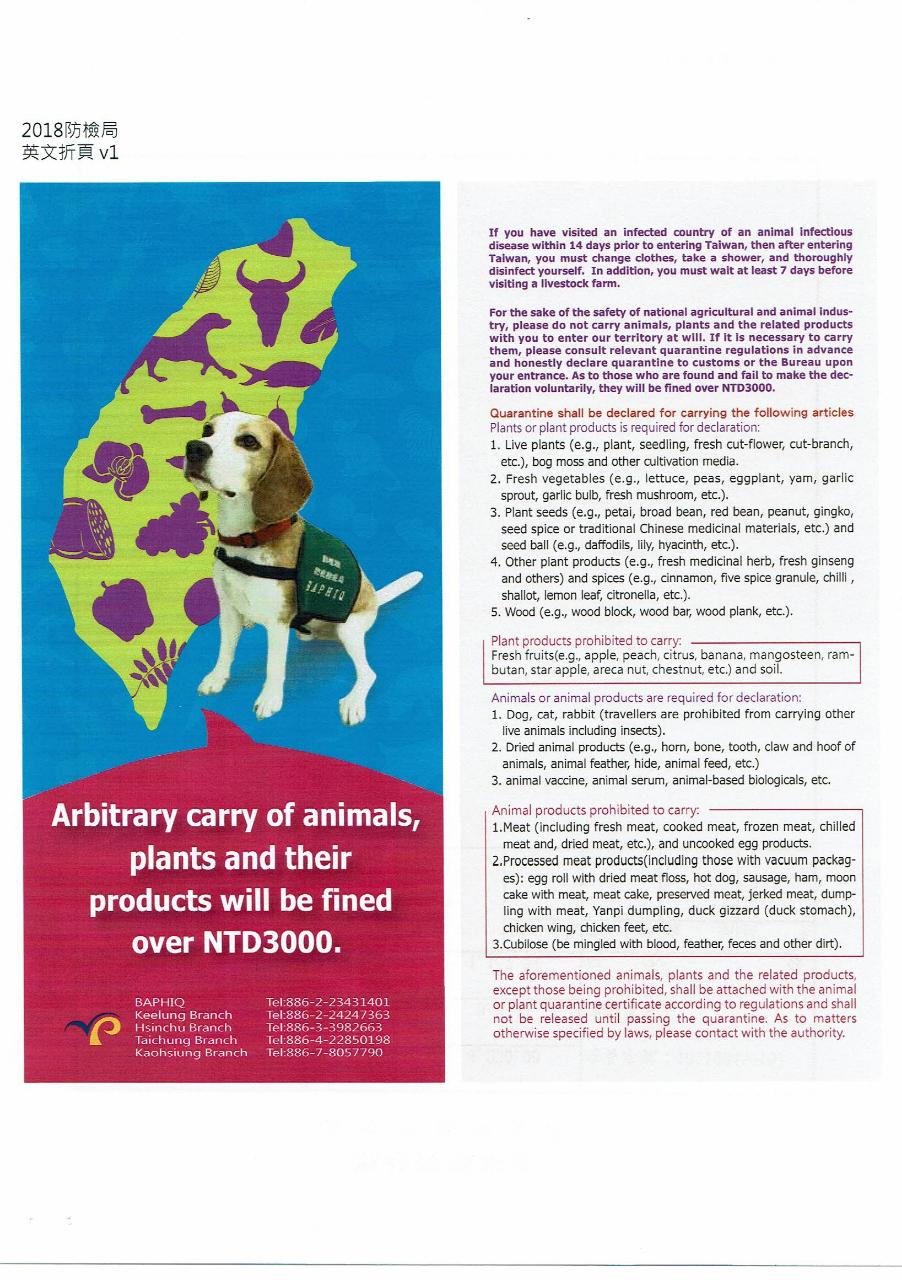 Animal and plant products are prohibited to ca... The Commercial