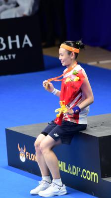 Congratulations! Ms. TAI  Tzu Ying from Taiwan wins the women’s singles championship in 2023 Badminton Asia Championships.
