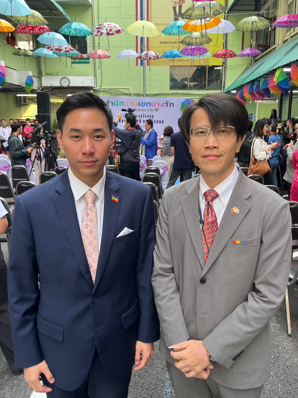 董思齊公使與人民黨國會議員Paramait Vithayaruksun會晤，表達來自台灣的祝福。