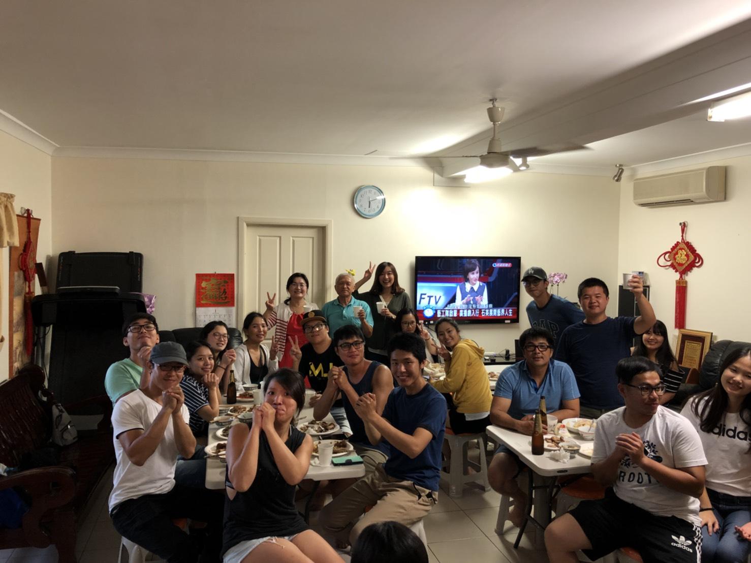 與背包客大合照