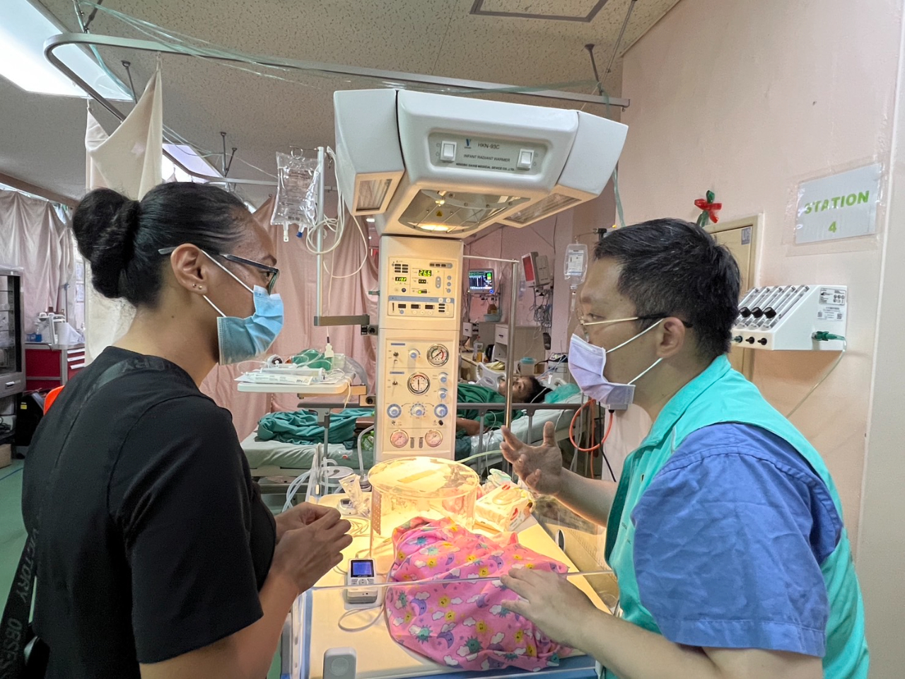 在吐瓦魯瑪格麗特公主醫院為期一個月的駐診，台灣行動醫療團協助照護關節炎病患，也照護早產兒及罹患哮喉(croup)的孩童，以及若干急診病例。