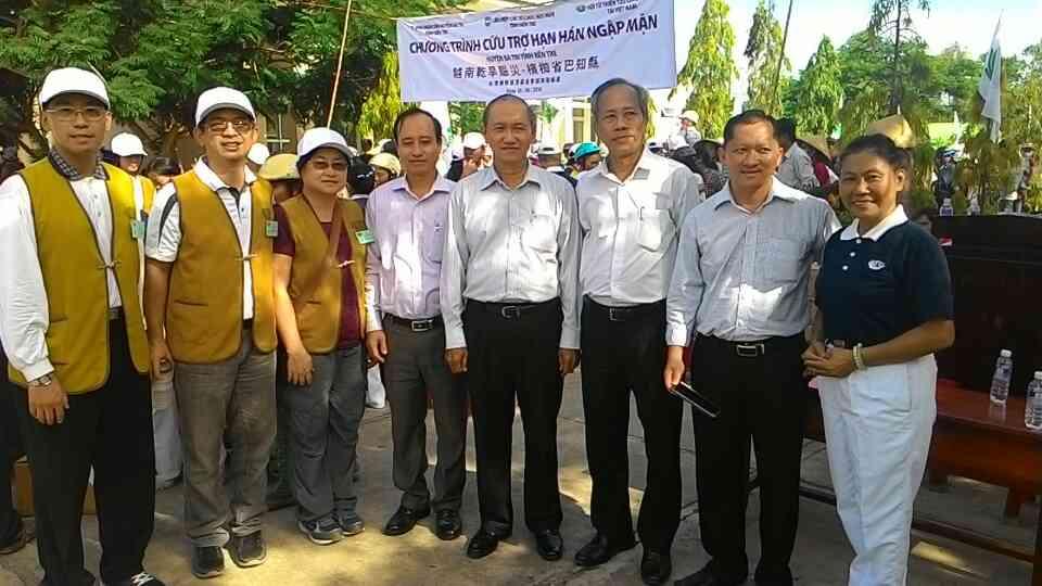 本處派員參加慈濟公德會越南聯絡處與越南檳椥省友誼協會所辦之乾旱賑災活動